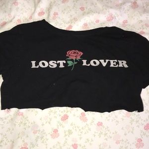 forever 21 black crop top